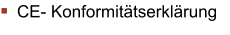 CE- Konformitätserklärung