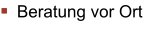 Beratung vor Ort